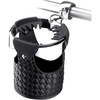image:imageUpgrade KEMIMOTO Motorcycle Handlebar Cup Holders Motorcycle Leather Drink Holder with 360Swivel Ball Mount for 78 1 1 14 Handlebars Compatible with Dyna Softail Touring Vulcan Vstar Scooter