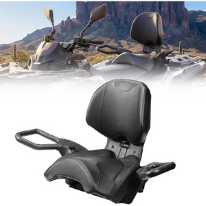 image:imageKEMIMOTO ATV Passenger Seat with Security Armrest ATV Rear Seat Compatible with 20152024 Can Am Outlander Max 400 450 500 570 650 700 800 800R 850 1000 Complete Seat Kit Replacement OEM 715002373