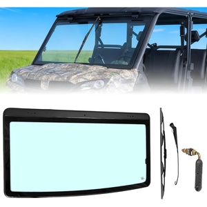 image:imageKEMIMOTO Glass Windshield with Manual Wipers Scratch Resistant Compatible with CFMOTO UFORCE 1000 201920261000 XL 20222026 DOT Approved UTV Front Windshield Accessories