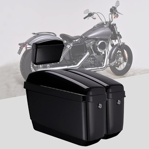 image:imageKEMIMOTO Motorcycle Hard Saddlebags Motorcycle Saddle Bags Compatible with Dyna VRod Vstar 650 VTX 1100 1300 Boulevard C50 Vulcan 500 900 Classic 800a Virgo 1100 Scout with Mounting Kits