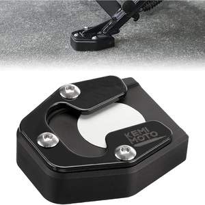 image:imageKEMIMOTO Motorcycle Kickstand Extender Pad Compatible with Sportster S RH1250 20212024 2025 Kickstand Foot Enlarger Heightened Side Stand Plate Black for Garage Grass Hot Blacktop Soft Ground