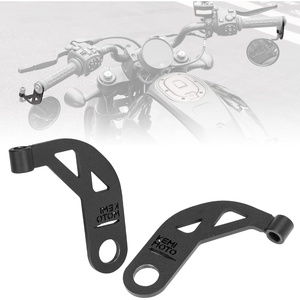image:imageKEMIMOTO Rearview Mirrors Extenders Brackets Compatible with Sportster S RH 1250 2021 2022 2023 2024 2025 Side Mirror Bracket Black Mirror Adaptors