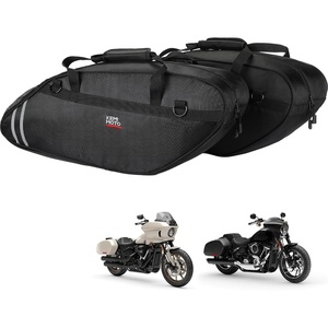 image:imageKEMIMOTO Saddlebag Liners 32L Compatible with Low Rider FXLRST Sport Glide FLSB 1822 Saddle bag Organizer Side Luggage Liners 1pair