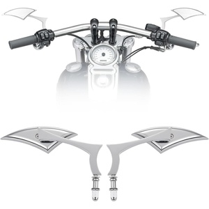 image:imageKEMIMOTO Spear Blade Mirrors Motorcycle Rear View Mirrors 1 Pair for Touring Street Glide Electra Glide Sportster Softail Dyna ChromeChrome