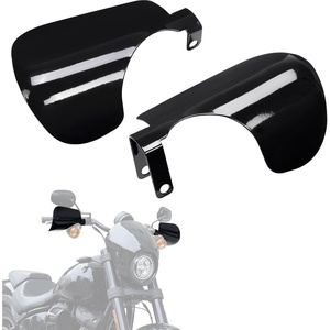 image:imageKEMIMOTO Upgraded Motorcycle Handguards Larger 1 Pair Coffin Cut Hand Shields Motorcycle Hand Guards Compatible with 20122022 2024 2025 Softail Dyna Cruiser FL with Cable Clutch
