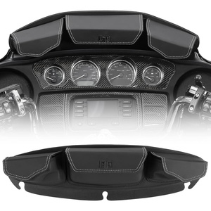 image:imageKEMIMOTO Windshield Bag Batwing Fairing Pouch for 20142024 Touring Street Glide Electra Glide FLHX FLH 3 Pouch Pocket Black F180100701BK