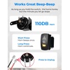 image:imageKEMIMOTO UTV Triangle Turn Signal Kit with Lever Switch and 110 dB Horn  PreWired Plug and Play Universal Street Legal Kit Compatible with Polaris CanAm Kawasaki CFMOTOWith Rocker Switch
