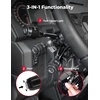 image:imageKEMIMOTO UTV Triangle Turn Signal Kit with Lever Switch and 110 dB Horn  PreWired Plug and Play Universal Street Legal Kit Compatible with Polaris CanAm Kawasaki CFMOTOWith Column Switch