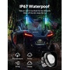 image:imageKEMIMOTO Universal 2in1 2pc 2ft Whipless Fat Whip Lights  Alien Lights with Integrated Rocker Switch Remote amp APP Control 360 Spiral MultiColor Alien ScratchResistant