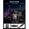 image:imageKEMIMOTO Universal 2in1 2pc 2ft Whipless Fat Whip Lights  Alien Lights with Integrated Rocker Switch Remote amp APP Control 360 Spiral MultiColor Alien ScratchResistant