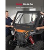 image:imageKEMIMOTO 2024 XP 1000 Glass Windshield with 2 Manual Wipers Upgraded Adhesive Process Glass Compatible with Polaris RZR XP 1000RZR XP S 10004 20242026 Vent Front Full Windshield Fit with RoofAdhesive Process Glass