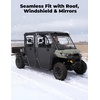 image:imageKEMIMOTO 2IN1 UTV Doors with Vented Window Compatible with CanAm Defender MAX 20172025 Removable PC Upper Windows amp PP Lower Door Panels 4Door Set