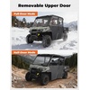 image:imageKEMIMOTO 2IN1 UTV Doors with Vented Window Compatible with CanAm Defender MAX 20172025 Removable PC Upper Windows amp PP Lower Door Panels 4Door Set