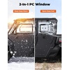 image:imageKEMIMOTO 2IN1 UTV Doors with Vented Window Compatible with CanAm Defender MAX 20172025 Removable PC Upper Windows amp PP Lower Door Panels 4Door Set
