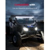 image:imageKEMIMOTO 50 390W X3 LED Light Bar MultiColor Lights with Upper Roof Windshield Mount Brackets Rocker Switch Wiring Kit Compatible with Can Am Maverick X3 amp Max amp R 20172025