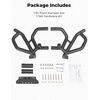 image:imageKEMIMOTO Front Bumper Compatible with Can Am Maverick R 2024 2025 Black Combined Front Brush Guard Protector Coverage Full End Protection Accessories Replace 715010071