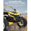 image:imageKEMIMOTO Front Bumper Compatible with Can Am Maverick R 2024 2025 Black Combined Front Brush Guard Protector Coverage Full End Protection Accessories Replace 715010071