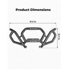 image:imageKEMIMOTO Front Bumper Compatible with Can Am Maverick R 2024 2025 Black Combined Front Brush Guard Protector Coverage Full End Protection Accessories Replace 715010071