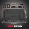 image:imageKEMIMOTO Hard Roof Top Plastic Rooftop Compatible with Can Am Defender HD8 HD10 XMR 20162026 2piece Combination Roof OE Replacement 715002430 Dustproof Sunshade Black Accessories