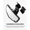 image:imageKEMIMOTO Rear View Mirrors 360 Adjustment Compatible with 20152026 Polaris Ranger 1000 900 570 XP SP Crew Midsize Can am Defender HD8910 106inch Wide View Convex NoVibration Accessories