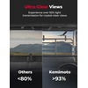 image:imageKEMIMOTO Rear Windshield Hard Coated Back Window Compatible with Kawasaki Mule Pro FXT 2015 and Kawasaki Mule Pro DXT 2016 Clear UTV Window Accessories