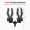 image:imageKEMIMOTO Single Bow Rack AutoGrip Hunting Tool Holder Gear Mount with Rubber Straps Compatible with Sportsman and RZR with 1 Tie Down Anchor Hole 2PackDouble Rack