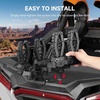 image:imageKEMIMOTO Single Bow Rack AutoGrip Hunting Tool Holder Gear Mount with Rubber Straps Compatible with Sportsman and RZR with 1 Tie Down Anchor Hole 2PackDouble Rack