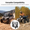 image:imageKEMIMOTO Single Bow Rack AutoGrip Hunting Tool Holder Gear Mount with Rubber Straps Compatible with Sportsman and RZR with 1 Tie Down Anchor Hole 2PackDouble Rack