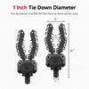 image:imageKEMIMOTO Single Bow Rack AutoGrip Hunting Tool Holder Gear Mount with Rubber Straps Compatible with Sportsman and RZR with 1 Tie Down Anchor Hole 2PackSingle Rack