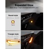 image:imageKEMIMOTO Triangle UTV Turn Signal Kit with Horn and Integrated Switch PreWired Plug and Play UTV ATV Blinker Universal Street Legal Turn Signals Compatible with Polaris CanAm Teryx CFMOTO