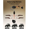 image:imageKEMIMOTO Triangle UTV Turn Signal Kit with Horn and Integrated Switch PreWired Plug and Play UTV ATV Blinker Universal Street Legal Turn Signals Compatible with Polaris CanAm Teryx CFMOTO