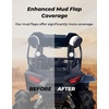 image:imageKEMIMOTO UTV Fender Flares 4PCS Extended Mud Flap Guards Compatible with Polaris RZR S 900S 1000RZR 4 900 20152020 Complete Front and Rear Set