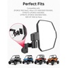 image:imageKEMIMOTO UTV Side Mirrors APillar Extendable View CNC Base Mirrors Compatible with Polaris RZR XP 1000 Zforce 950 500 800 CFMOTO Uforce 500 800 Accessories Factory Mount Adjustable Large Mirrors