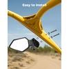 image:imageKEMIMOTO UTV Side Mirrors Automatic Folding and Resetting in The Event of Collision Compatible with Can Am Maverick R and R Max XX RSX RS with SmartShox 2024 2025 Shatterproof Glass