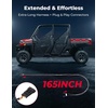 image:imageKEMIMOTO UTV Turn Signal Kit wDash Indicator amp TurnSync Taillight Plug and Play Blinker kit with Triangle Light Column Switch Hazard Horn Plate Holder Compatible with Polaris Ranger Rzr General