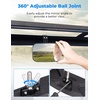 image:imageKEMIMOTO Upgraded Rear View Mirror with Sliding Height Adjustment Compatible with Polaris Ranger 500 570 900 XP 1000 XPCrew 20172026 Wide View Convex Rear Mirror Replace2879969