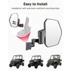 image:imageKEMIMOTO Upgraded UTV Side Mirrors Compatible with Polaris Ranger 570500  900 XP Fits ProFit Cab Large Size Mirrors with 3Way Adjustable Extension Accessories 20142026 Not Fit Fullsize