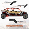 image:imageKEMIMOTO X3 Front amp Rear Fender Flares 6 PSC Extended Mud Flaps Mud Guards Compatible with CanAm Maverick X3 amp Max DS RS RC MR Turbo RR 20172025 Replace 715002973