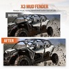 image:imageKEMIMOTO X3 Front amp Rear Fender Flares 6 PSC Extended Mud Flaps Mud Guards Compatible with CanAm Maverick X3 amp Max DS RS RC MR Turbo RR 20172025 Replace 715002973