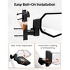 image:imageKEMIMOTO X3 Side Mirrors Upgraded Spring Back Mirrors Allows Automatic Reset After Fold Side View Mirrors Compatible with 20172025 Can Am Maverick X3 amp Max RS DS Turbo RR US Flag Pattern