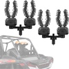 image:imageKEMIMOTO Single Bow Rack AutoGrip Hunting Tool Holder Gear Mount with Rubber Straps Compatible with Sportsman and RZR with 1 Tie Down Anchor Hole 2PackDouble Rack
