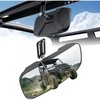 image:imageKEMIMOTO Upgraded Rear View Mirror with Sliding Height Adjustment Compatible with Polaris Ranger 500 570 900 XP 1000 XPCrew 20172026 Wide View Convex Rear Mirror Replace2879969