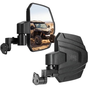 image:imageKEMIMOTO UTV Side Mirrors APillar Extendable View CNC Base Mirrors Compatible with Polaris RZR XP 1000 Zforce 950 500 800 CFMOTO Uforce 500 800 Accessories Factory Mount Adjustable Large Mirrors