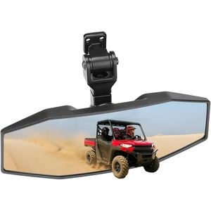 image:imageKEMIMOTO Upgrade Toolfree Adjustable Rear View Mirror Compatible with Polaris Ranger 1000 XP 900 500 570Crew WideAngle Convex AntiVibration Rearview Mirror Accessories Replace 2879969