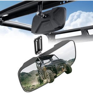 image:imageKEMIMOTO Upgraded Rear View Mirror with Sliding Height Adjustment Compatible with Polaris Ranger 500 570 900 XP 1000 XPCrew 20172026 Wide View Convex Rear Mirror Replace2879969