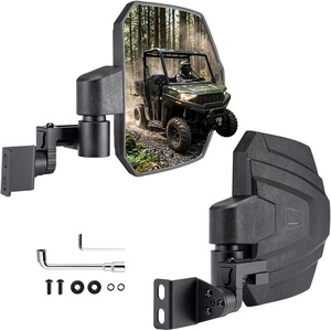 image:imageKEMIMOTO Upgraded UTV Side Mirrors Compatible with Polaris Ranger 570500  900 XP Fits ProFit Cab Large Size Mirrors with 3Way Adjustable Extension Accessories 20142026 Not Fit Fullsize
