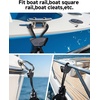 image:imageKEMIMOTO Boat Fender Clips 24 Pack SharkShaped Fender Clips for Boat Bumpers Quick Release Adjustable Boat Rail Cleats Boat Bumper Holder Hanger Adjuster for Pontoon Boat Bass Boat Jon Boat
