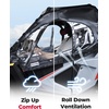 image:imageKEMIMOTO Cab Enclosure Upper Doors Compatible with 20222026 Polaris RZR 200 RollUp Windows AllWeather Soft Side Window for Snow and Rain Protection