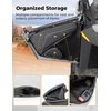 image:imageKEMIMOTO Door Bags Waterproof Storage Compatible with Polaris RZR 200 20222026 with Stock Doors Lower Door Side Bags with 70mm Knee Pads Water Resistant Zippers Extra Pockets 2 Pack