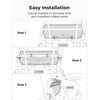 image:imageKEMIMOTO Folding Ventilated Rear Clear Windshield Compatible with 2022 Polaris RZR 200 Fit Roof 14 Thick Polycarbonate Stronger Than Glass AllWeather Use Back Window Accessories